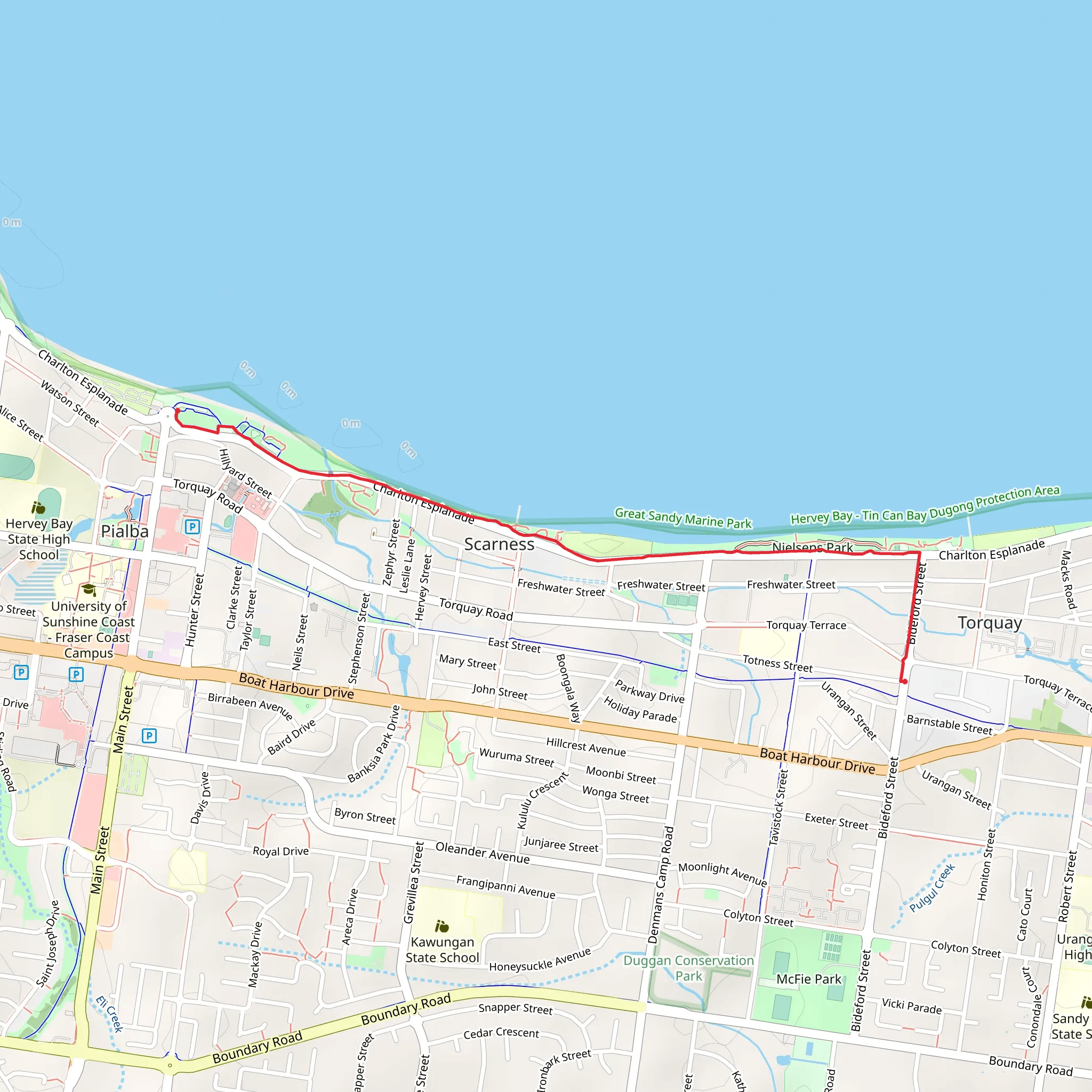 Scarness Walk mobile static map