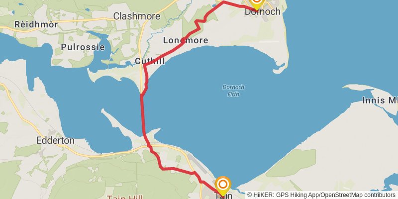 John o'Groats Trail stage 4 Map