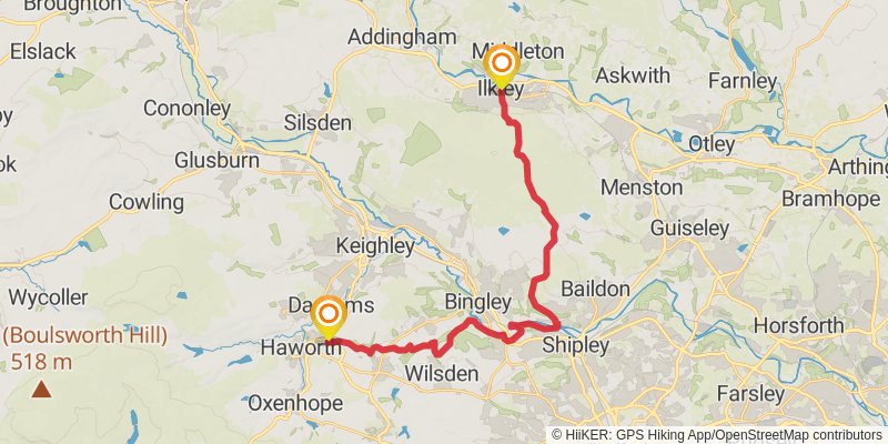 Kettlewell to Langsett Trail stage 5 Map