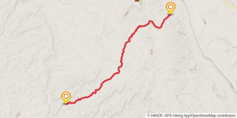 Hayduke Trail stage 24 Map