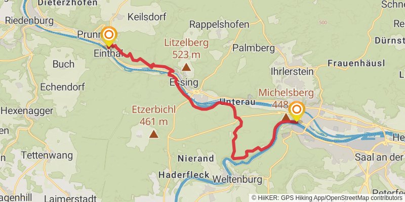 Altmülthal Panoramaweg stage 11 Map