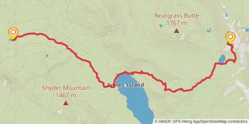 Packwood Lake Trail stage 3 Map