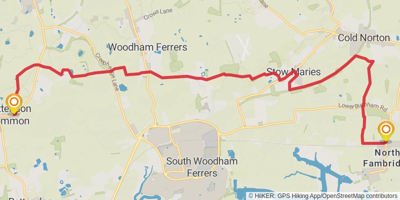 Crouch Valley Trail stage 2 Map