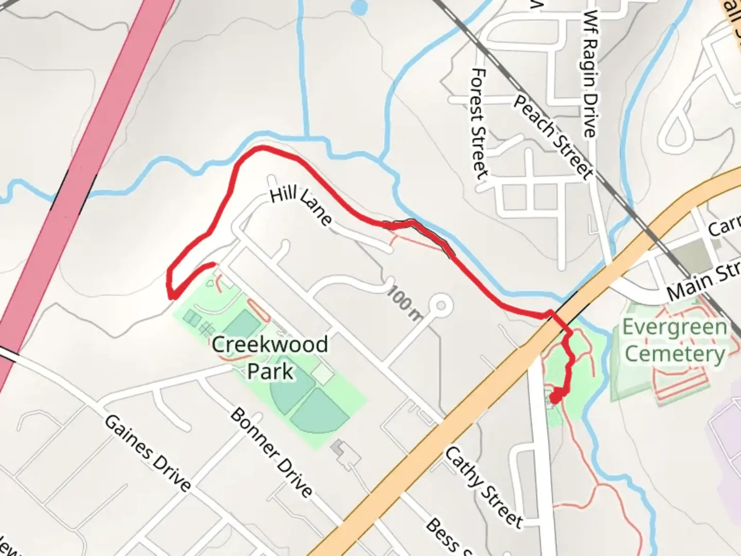 An image depicting the trail White Tail Trail and its surrounding area.