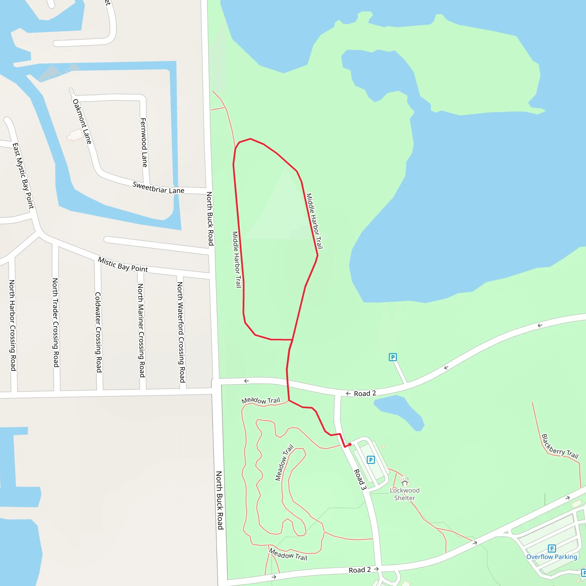 Middle Harbor Loop Trail mobile static map