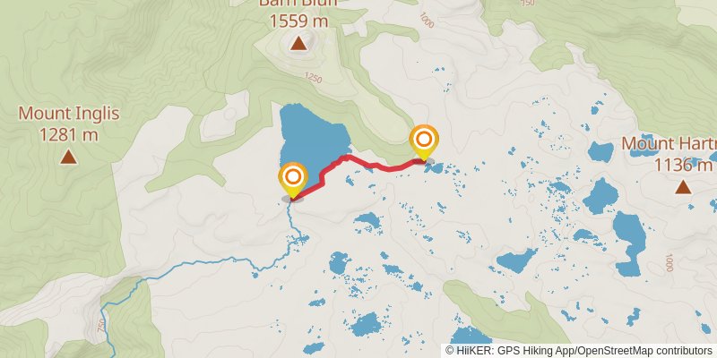 Overland Track spur 4 Map