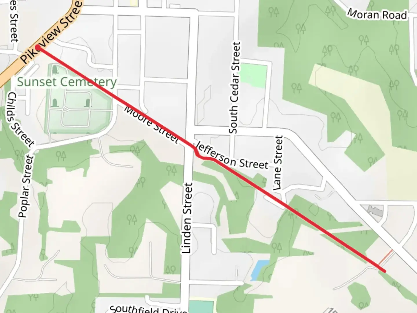 An image depicting the trail Seaboard System Railroad and its surrounding area.