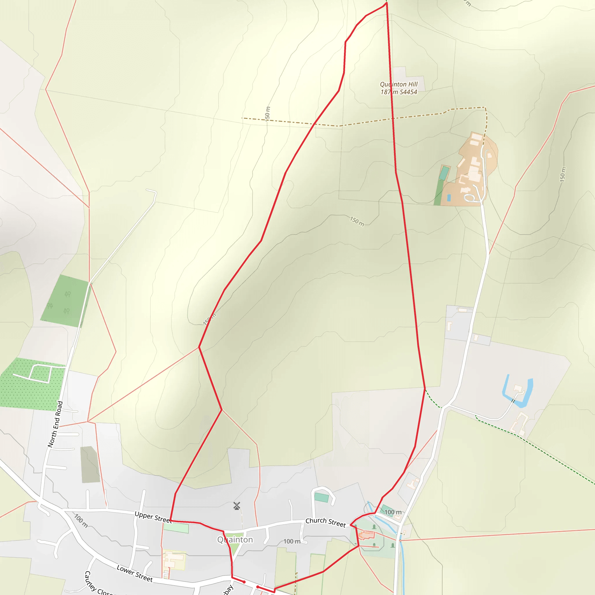 Quainton Hill Loop mobile static map