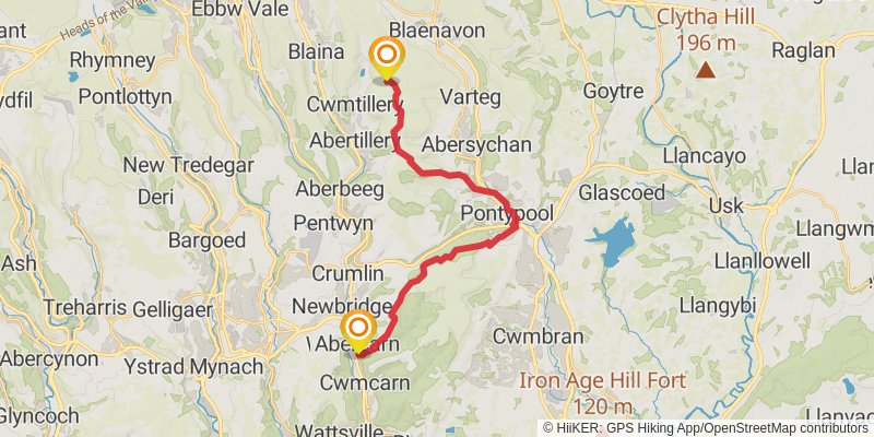 Two Loops in Torfaen stage 3 Map