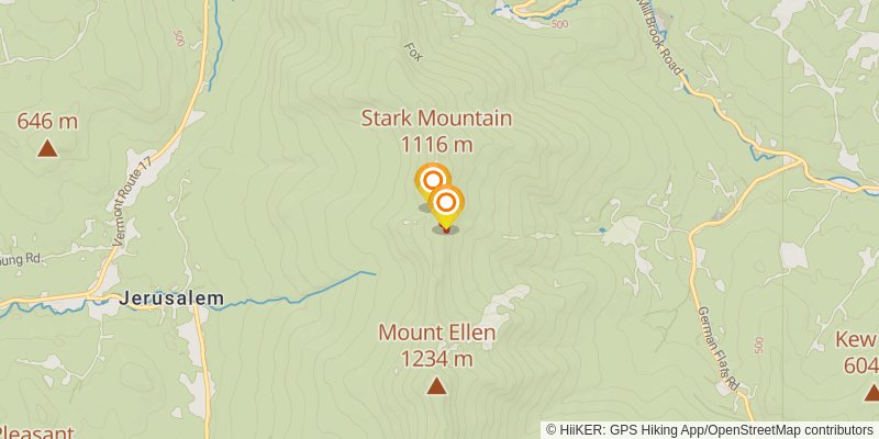 Monroe Skyline Trail spur 3 Map