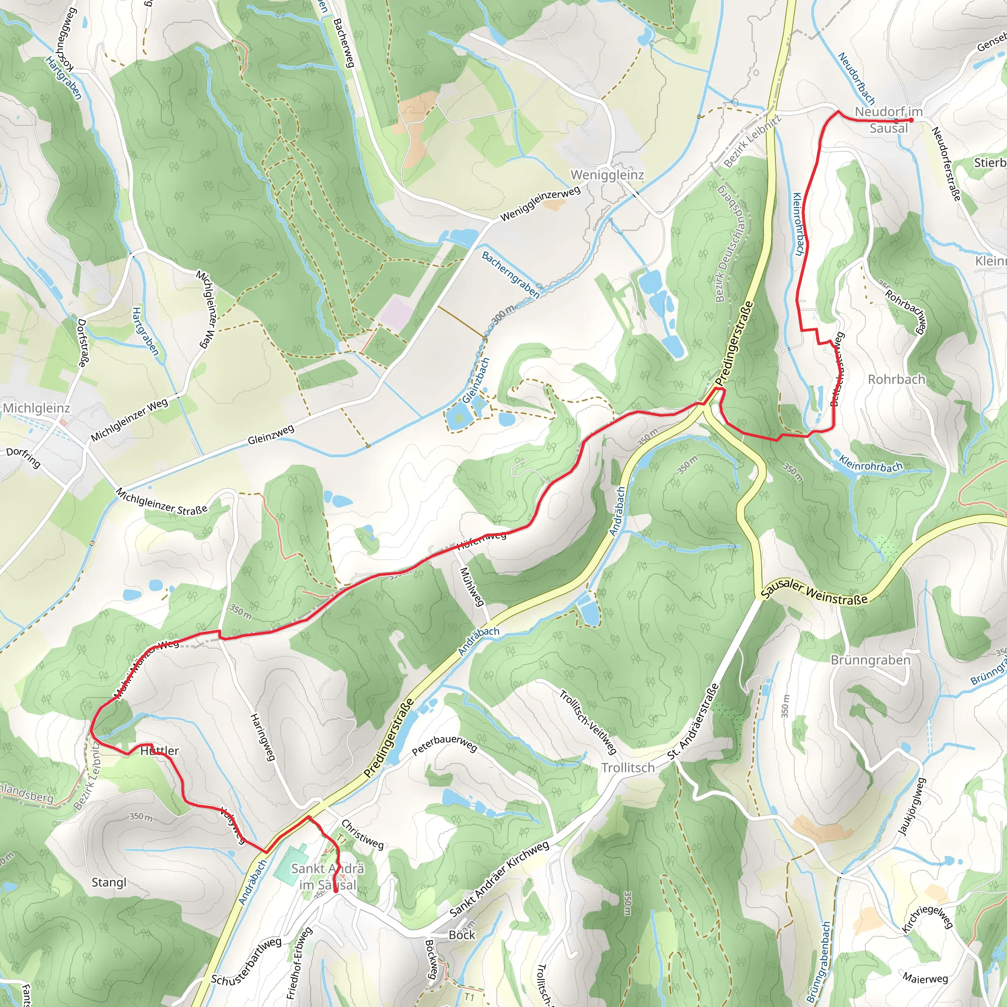 Neudorf - St Andrä-Höch - 22b mobile static map