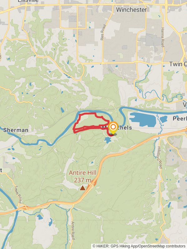 Castlewood State Park Loop via Chubb Trail