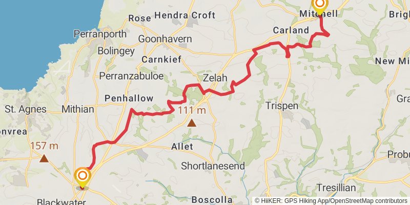 Land's End Trail stage 22 Map