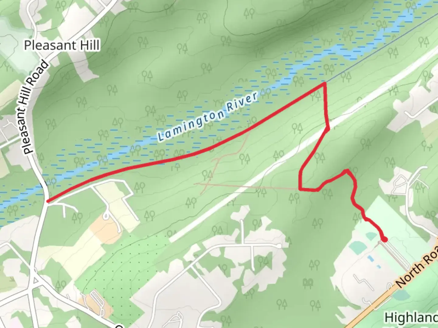 An image depicting the trail Patriots' Path and West Morris Greenway and its surrounding area.