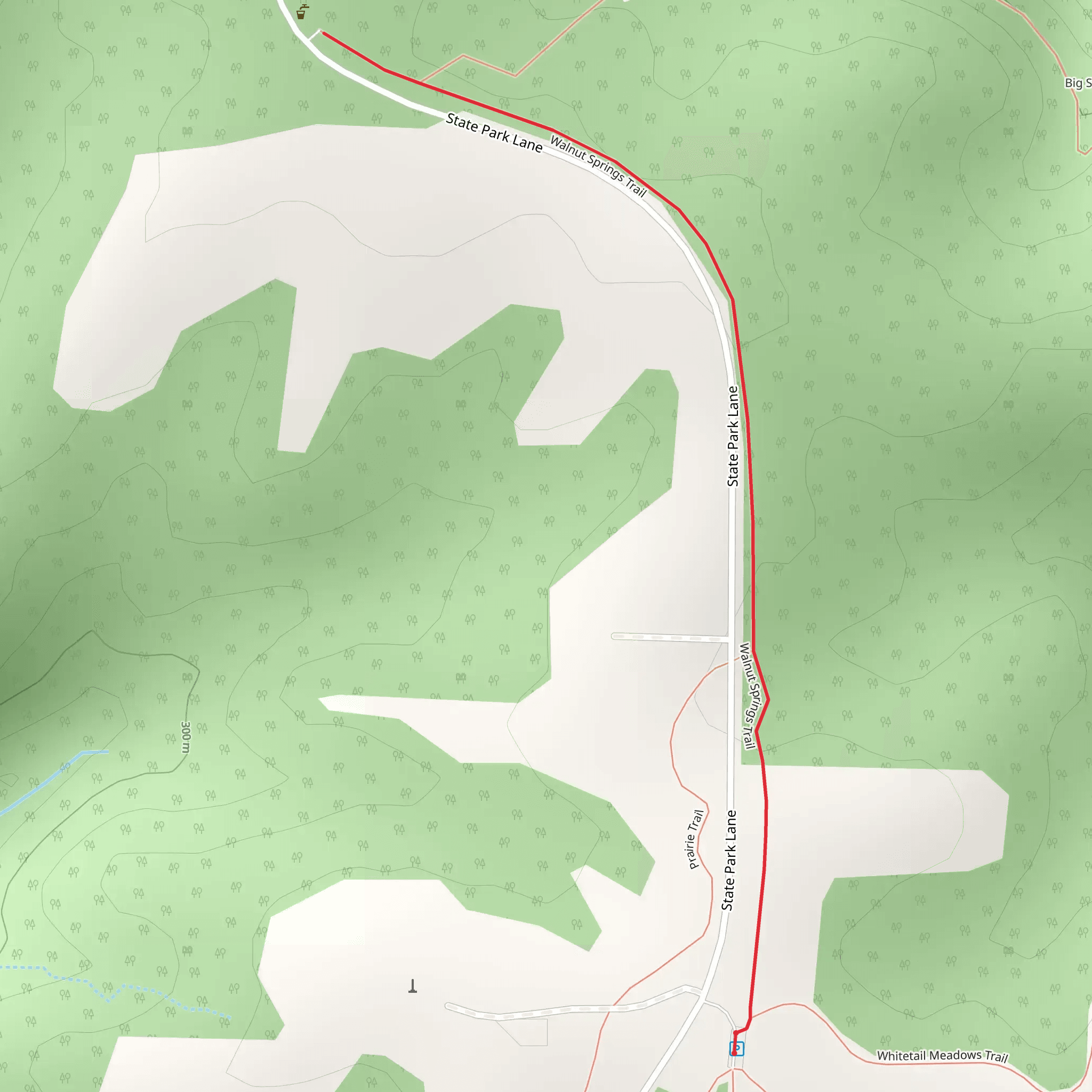 Walnut Springs Trail mobile static map