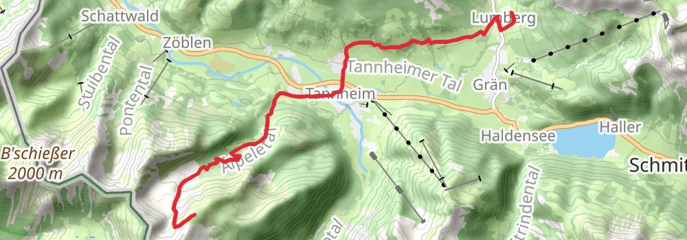 Via Alpina - Purple Trail stage 64 Map