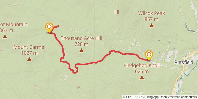 Caryl Brook Trail stage 2 Map