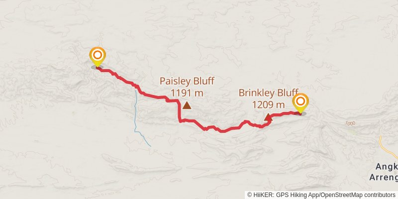 Larapinta Trail stage 5 Map