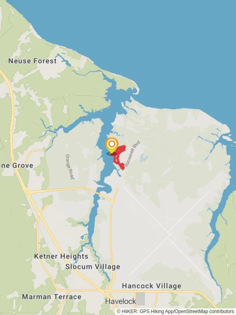 An image depicting the trail Hunters Branch Loop and its surrounding area.