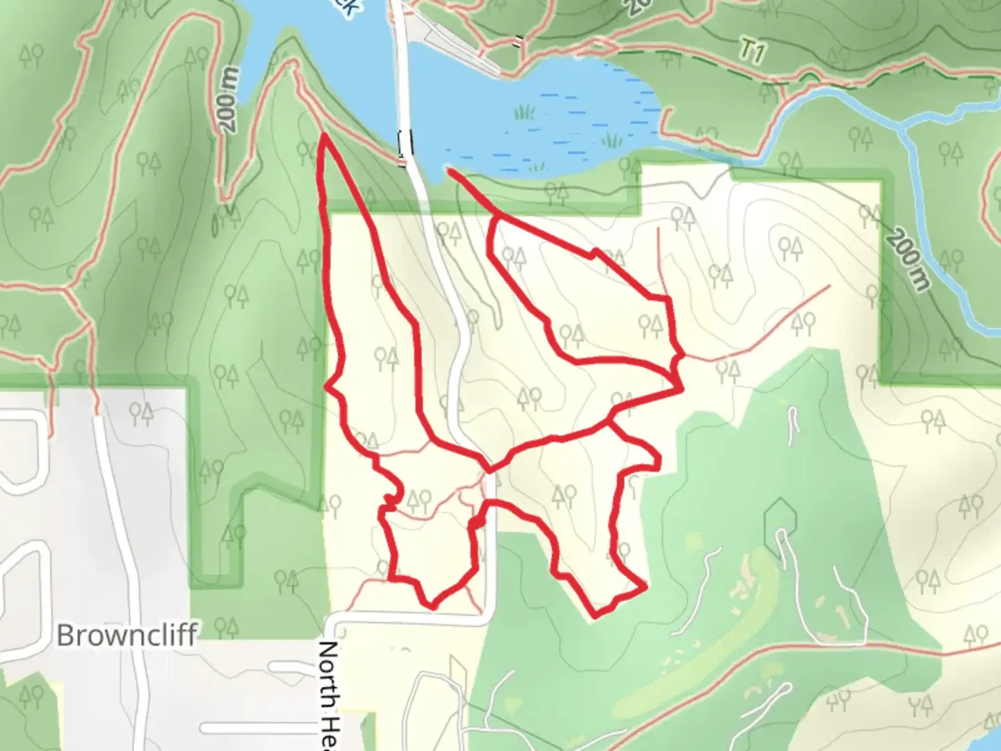 An image depicting the trail Griffy Reservoir - Trail 2 and 3 Loop and its surrounding area.