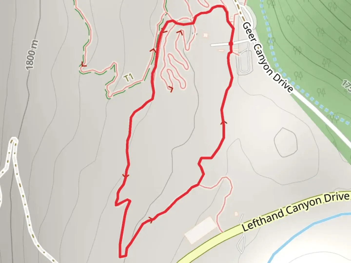 An image depicting the trail Schoolhouse Loop and its surrounding area.