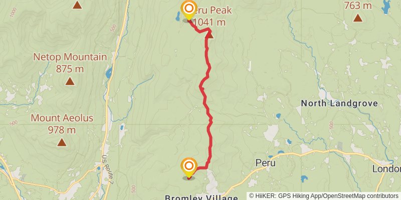 Appalachian Trail stage 162 Map