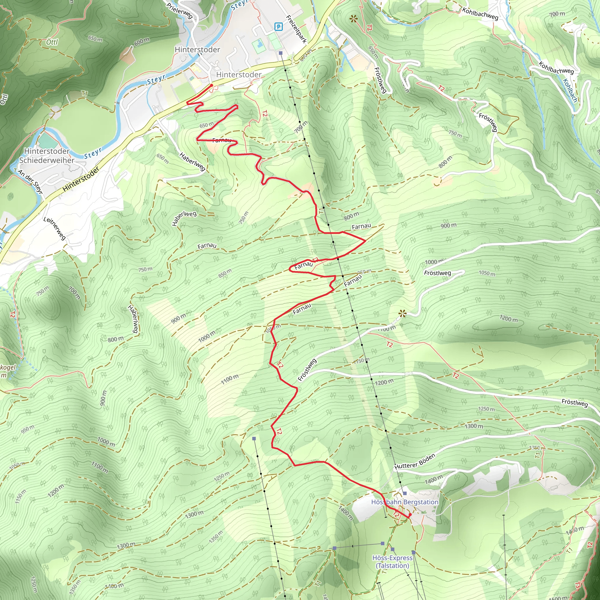 Hinterstoder - Hutterer Böden mobile static map