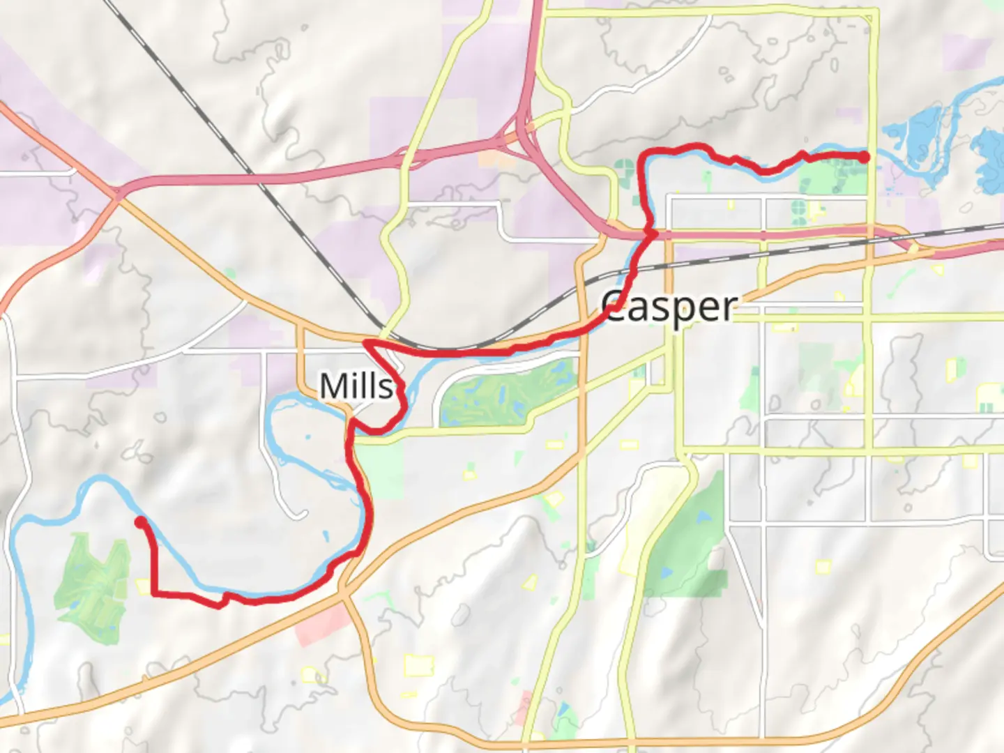 An image depicting the trail Platte River Parkway Trail Point to Point and its surrounding area.