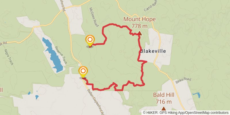 Werribee River Mount Hope Circuit 2 stage 2 Map