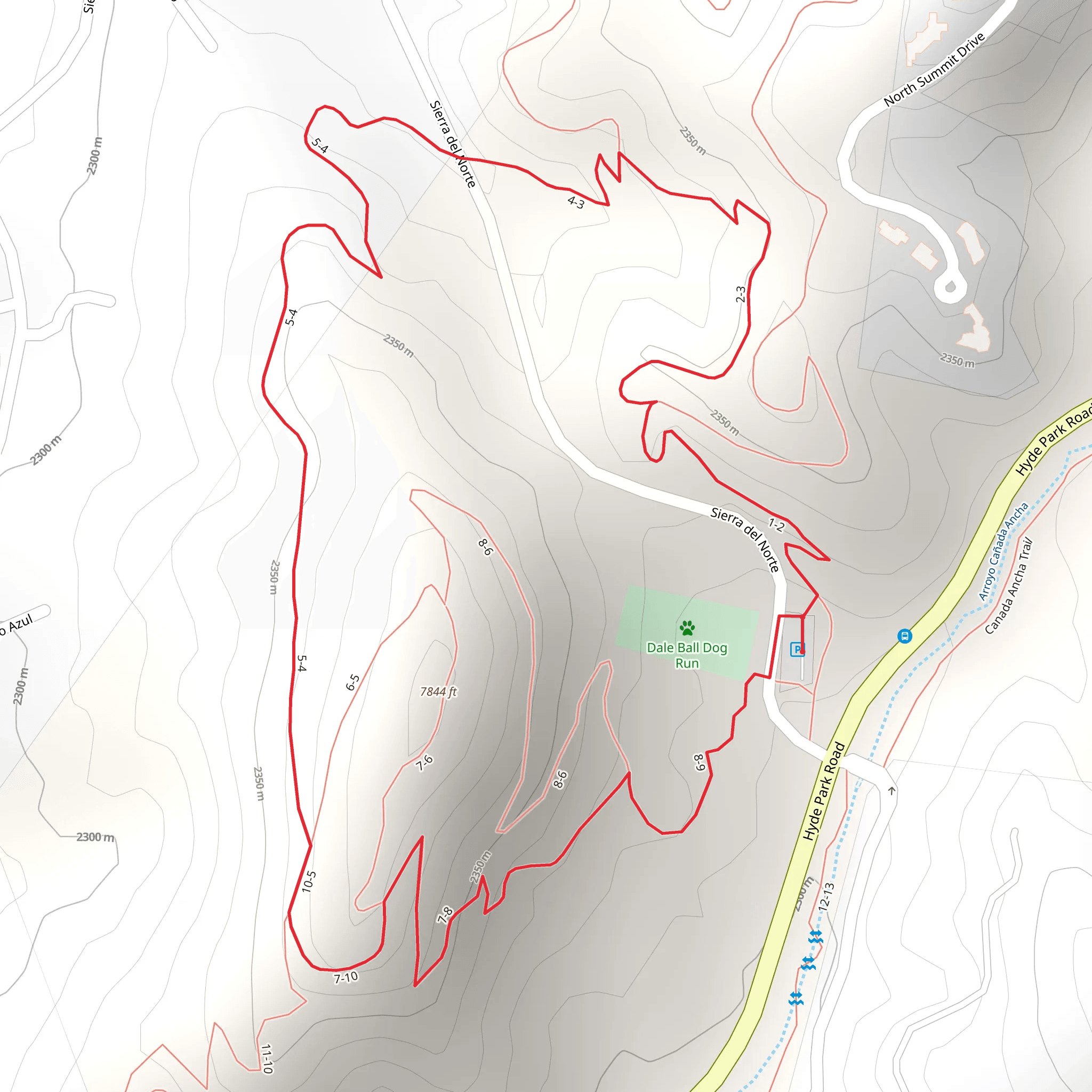 Sierra del Norte Loop mobile static map