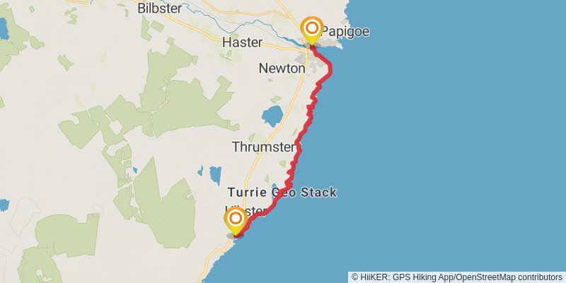 John o'Groats Trail stage 12 Map