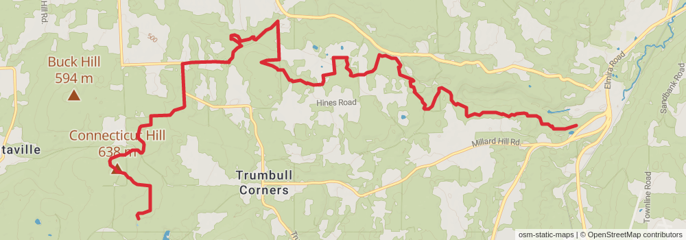American Perimeter Trail - New York to Maine stage 6 Map