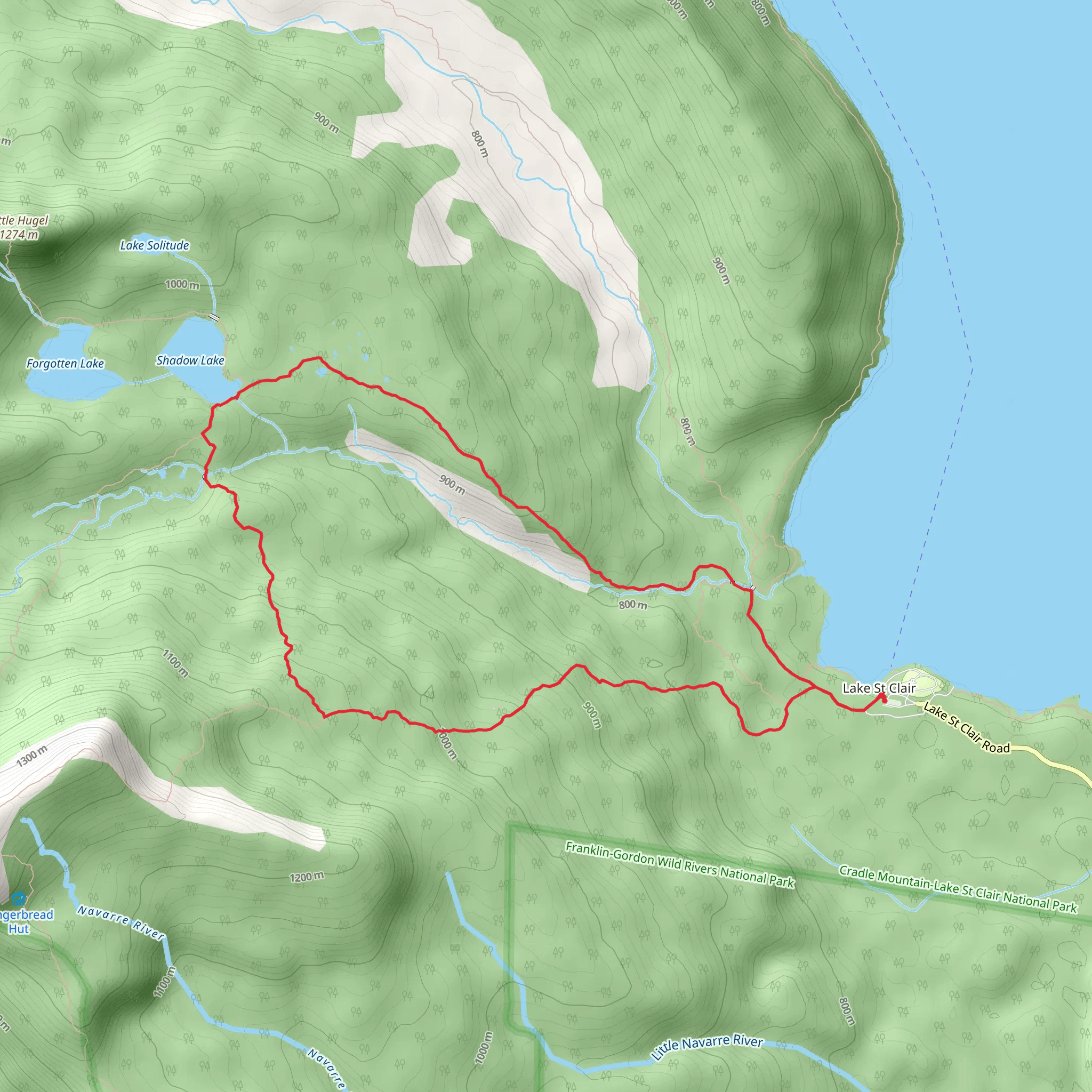 Shadow Lake Track mobile static map