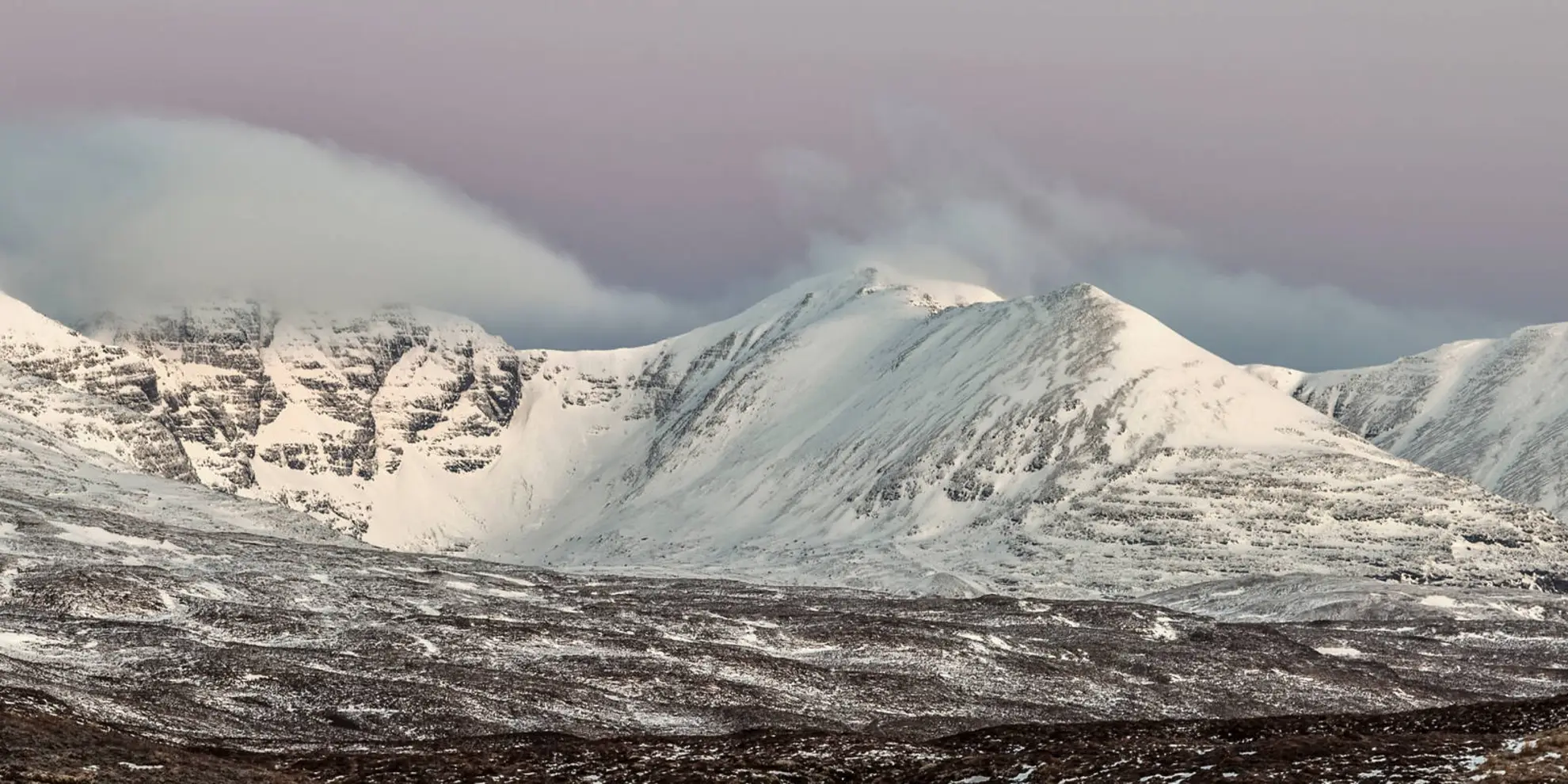 An image depicting the trail An Teallach Loop from Dundonnell and its surrounding area.