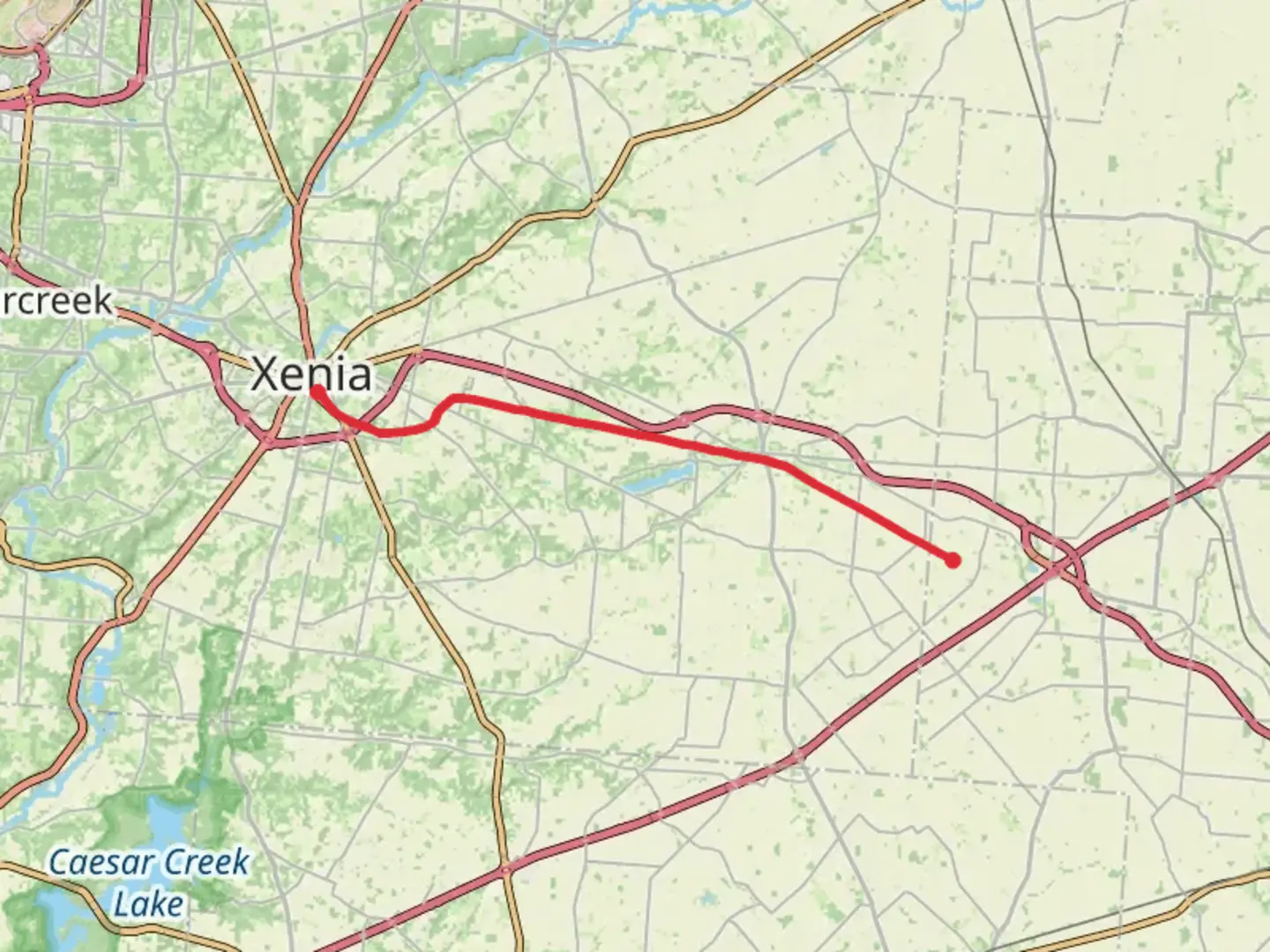 An image depicting the trail Jamestown Connector Way - Rosemoor and its surrounding area.
