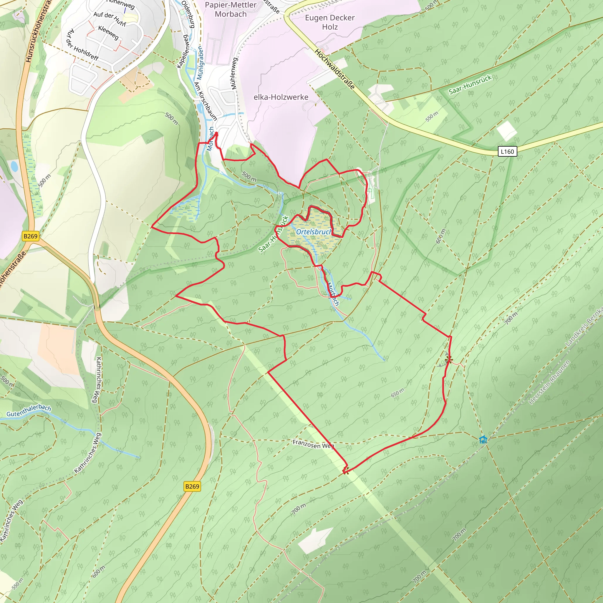 Traumschleife Oelmuehlen Tour mobile static map
