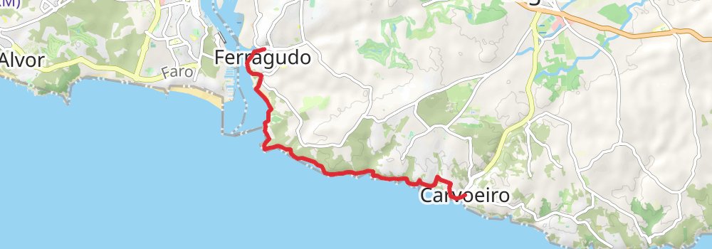 Algarve Coast Golden South-West 6-Day Gentle Tour (Hillwalk Tours) stage 3 Map