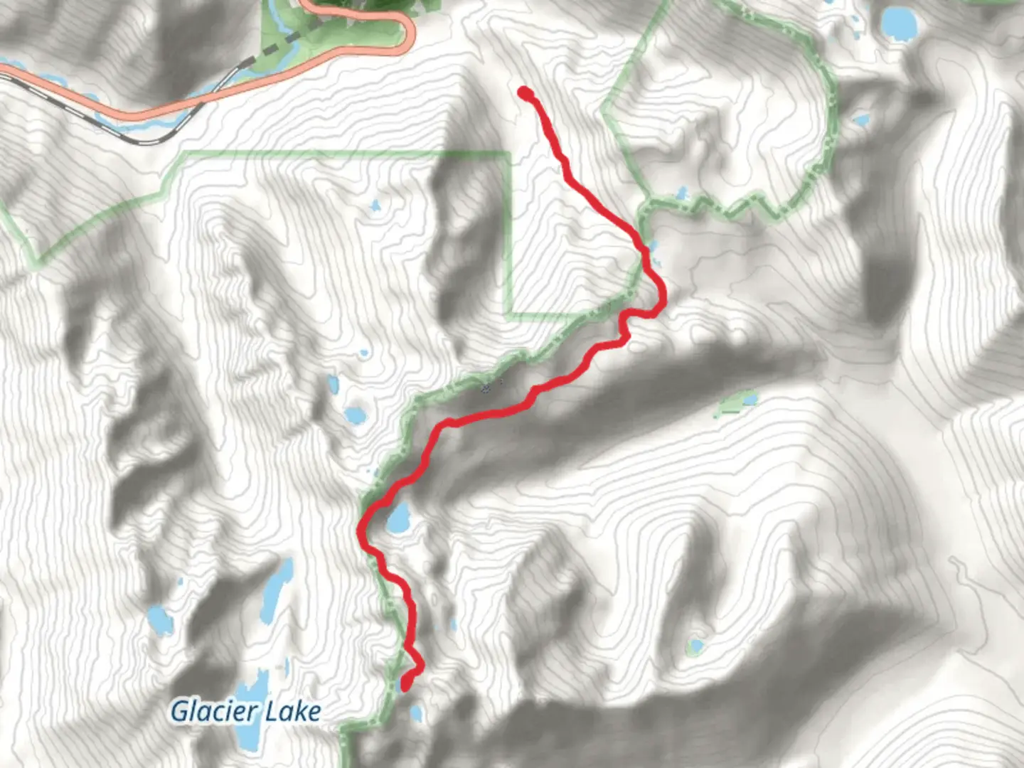 An image depicting the trail Nimbus Mountain via Tunnel Creek Trail and its surrounding area.