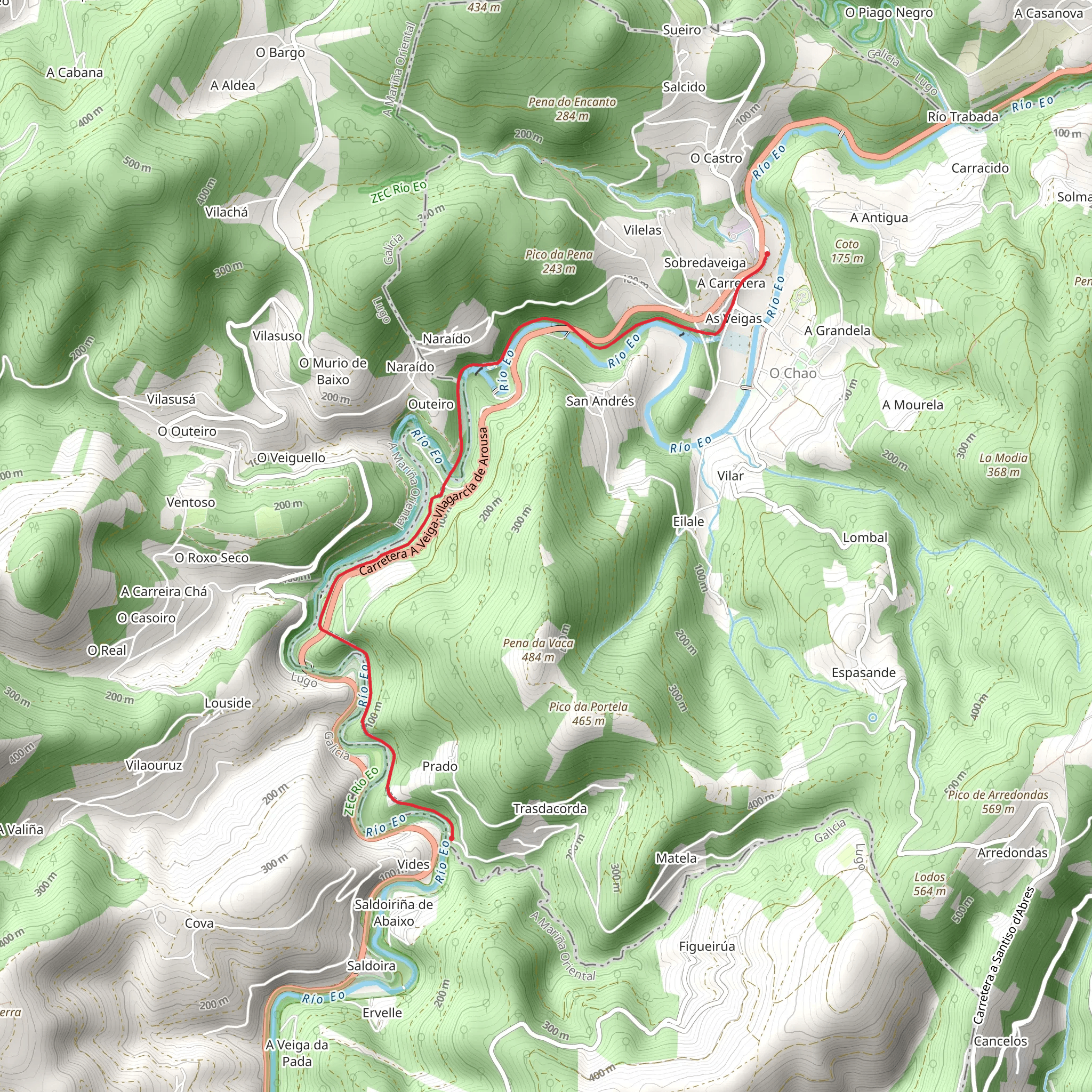 Railroad Route PR AS 300 mobile static map