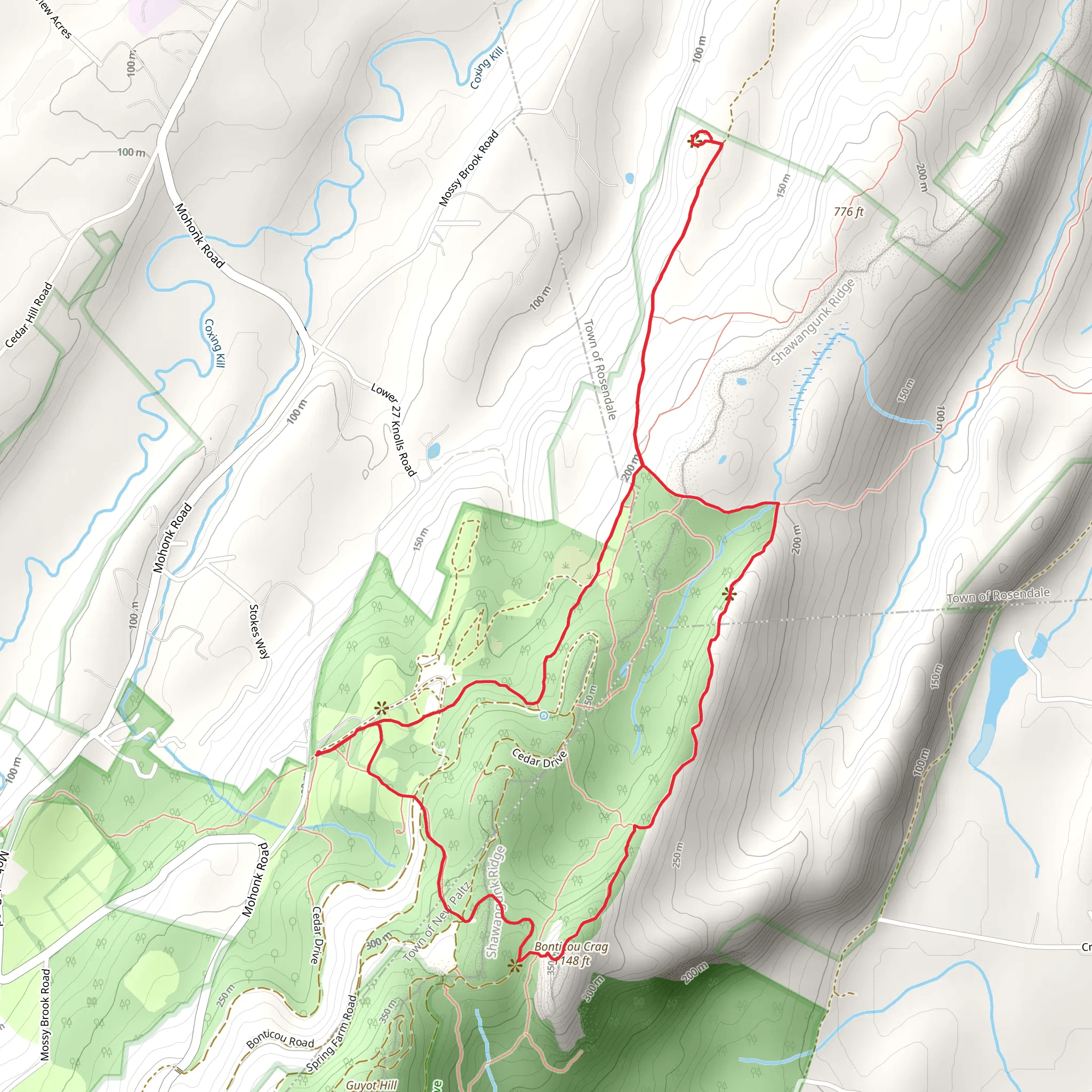 Table Rocks Trail Loop mobile static map
