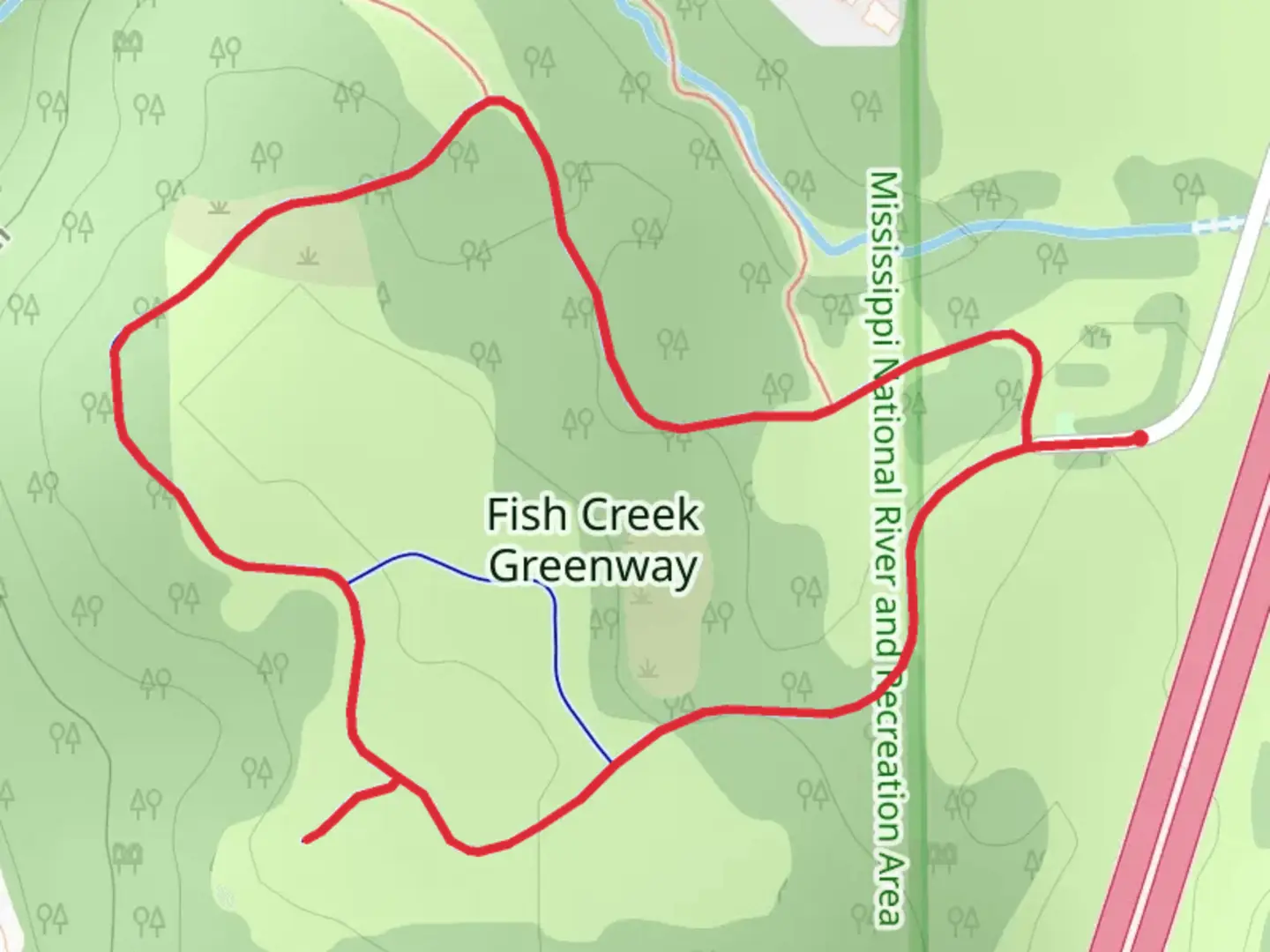 An image depicting the trail Henry Lane South Loop and its surrounding area.