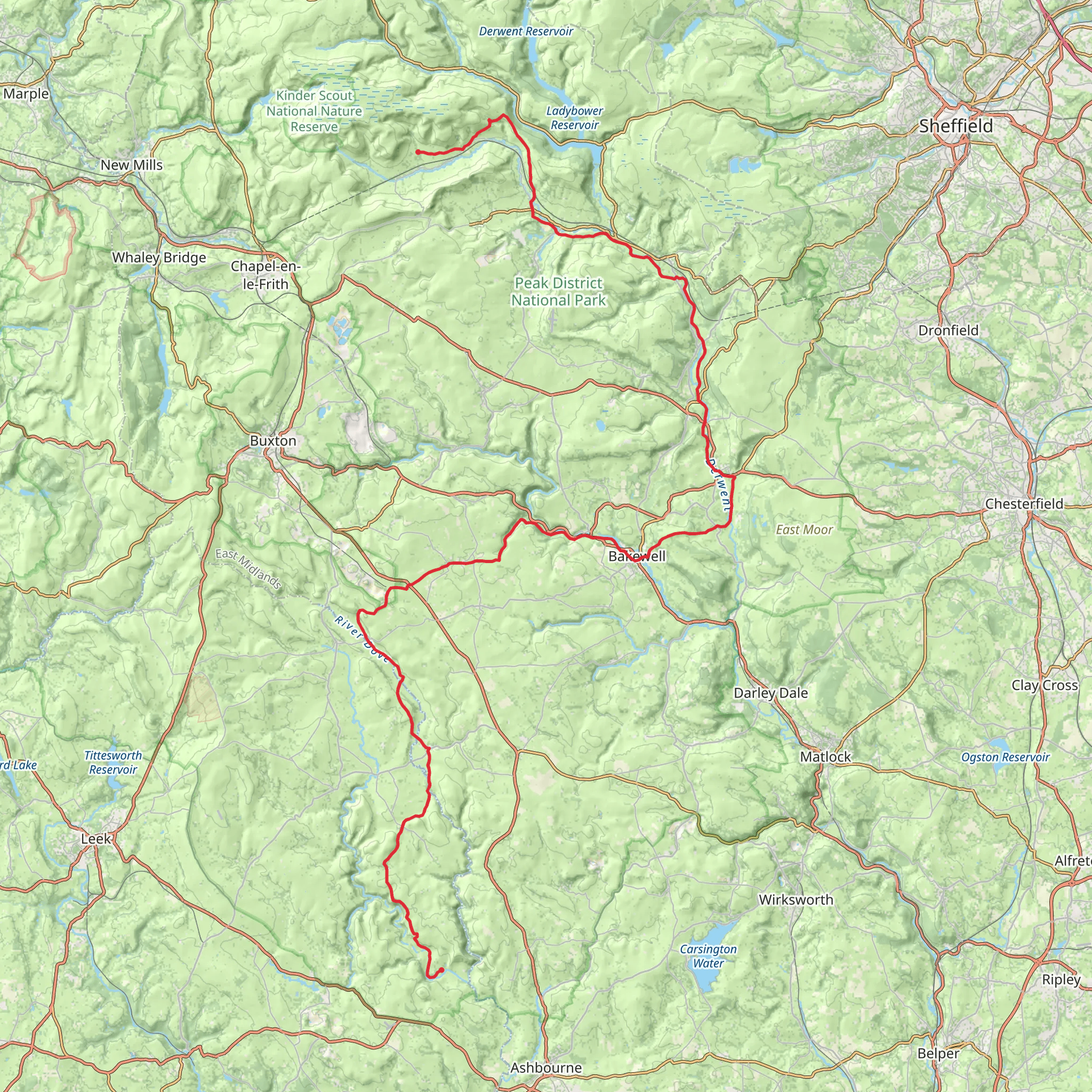 The Rivers Way mobile static map