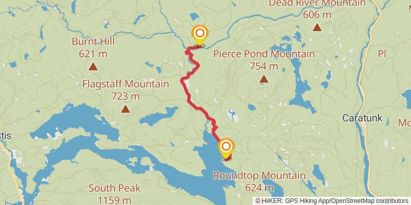 Maine Hut Trail stage 3 Map