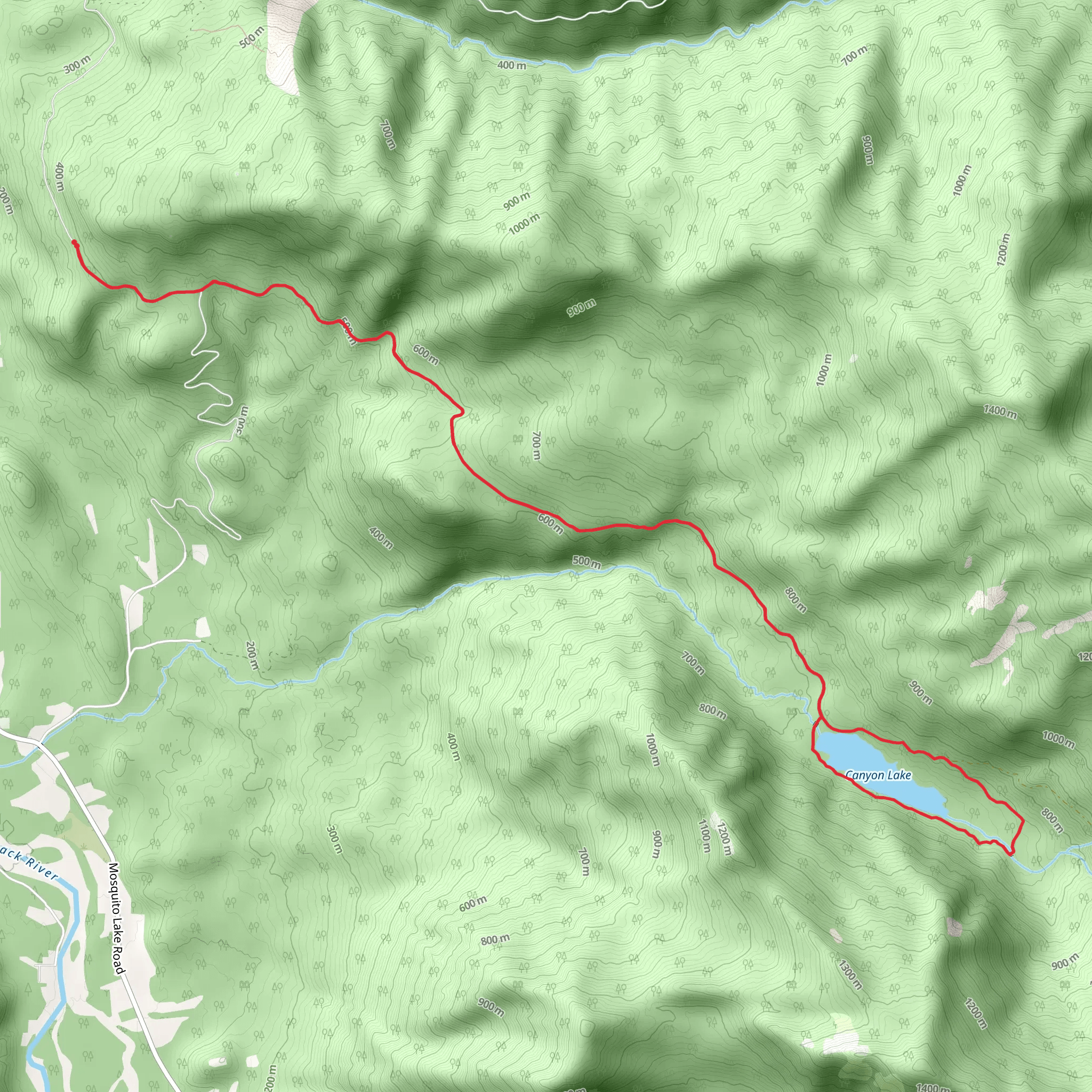 Canyon Lake Loop mobile static map