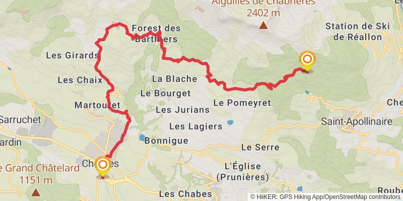 Lac de Serre-Ponçon stage 9 Map