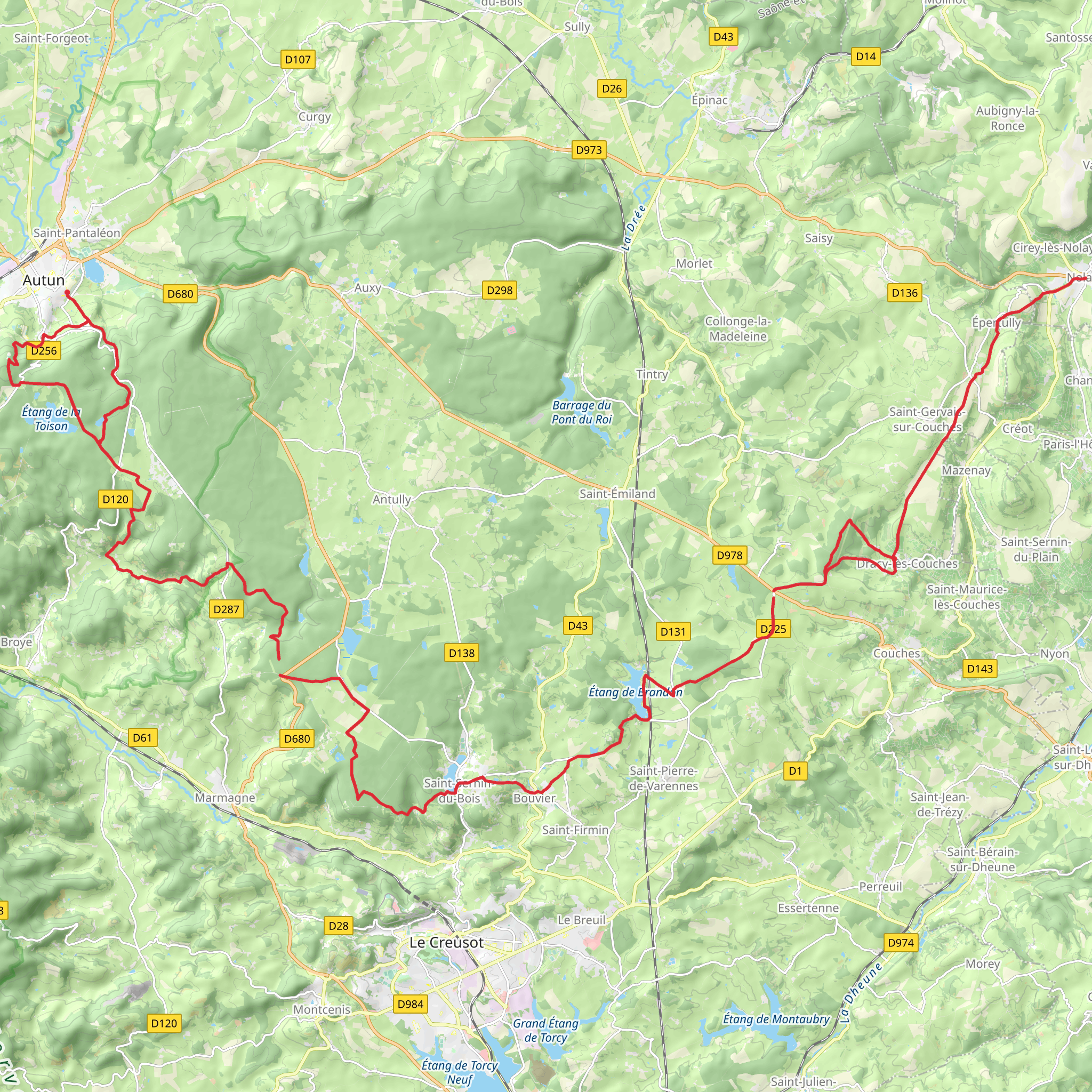 GR 137 mobile static map