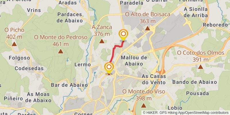 Camino Ingles alt 7 Map