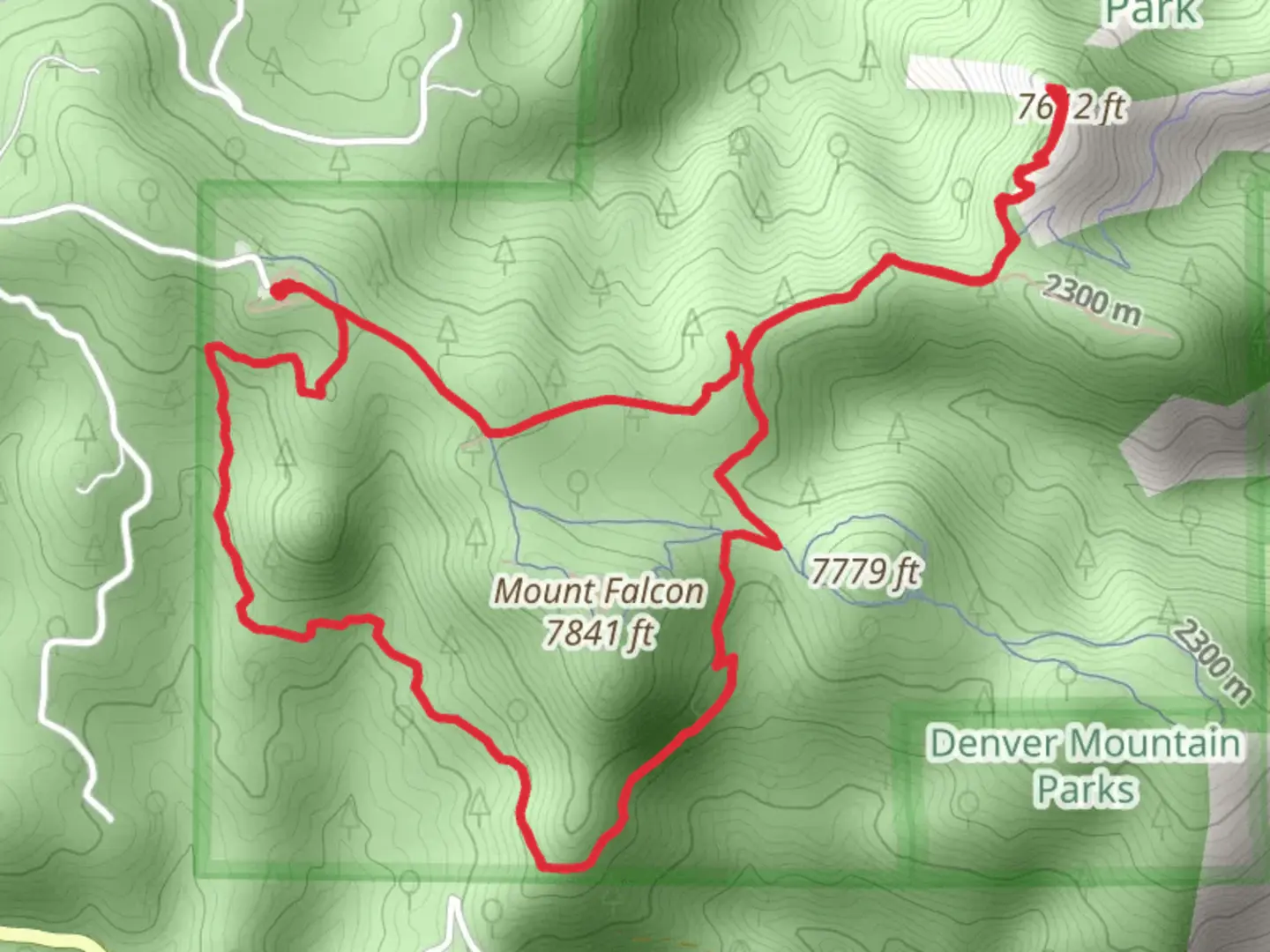 An image depicting the trail Meadow - Castle - Parmalee Loop Trail and its surrounding area.