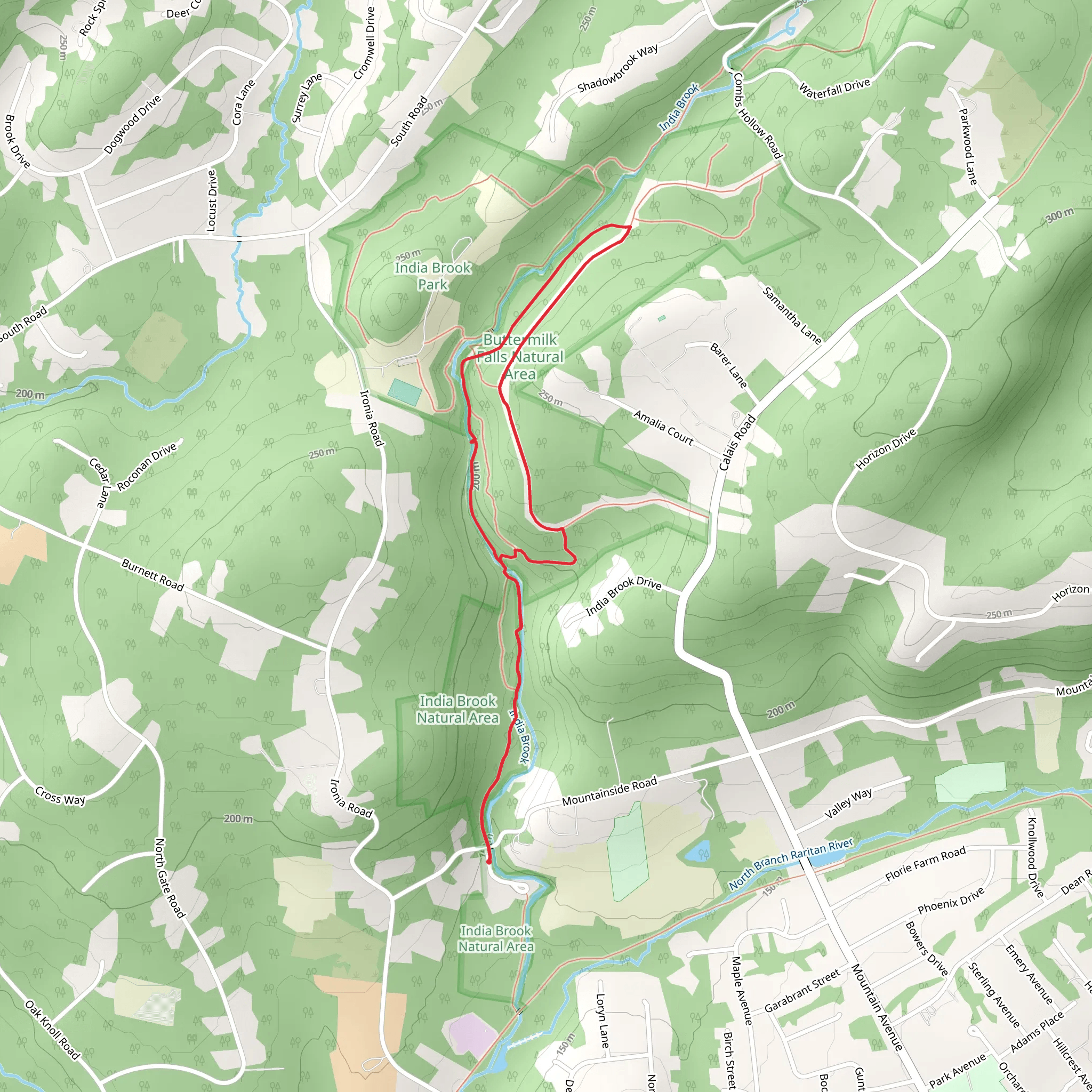 White, Red and Yellow Loop Trail mobile static map