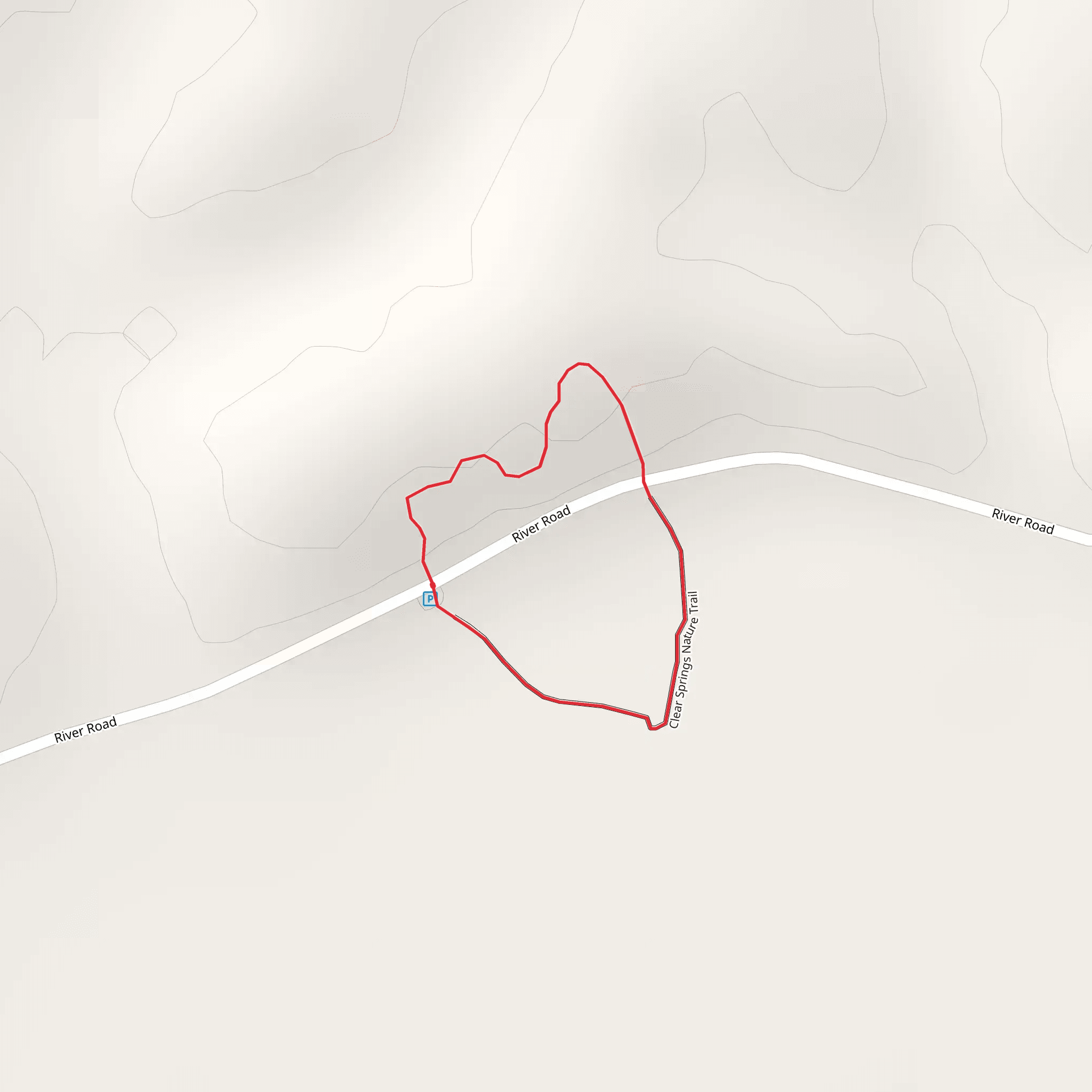 Clear Springs Nature Loop Trail mobile static map